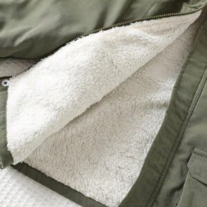 Cozy Pixies جاكيت باركا شتوي سميك مبطن حراري بأكمام طويلة وغطاء رأس للأطفال الذكور، كاجوال ومتعدد الاستخدامات
