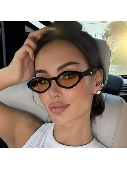 نظارة أنيقة بإطار معيني، طراز أزياء عصري للنساء