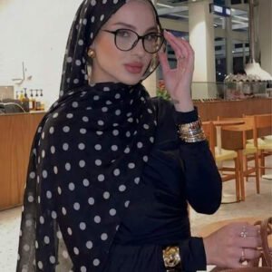 قطعة واحدة وشاح نسائي كاجوال مطبوع بتدرج لوني من الكاكي إلى الأبيض، متعدد الاستخدامات، يمكن استخدامه أيضًا كإكسسوار فستان