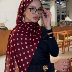 قطعة واحدة وشاح نسائي كاجوال مطبوع بتدرج لوني من الكاكي إلى الأبيض، متعدد الاستخدامات، يمكن استخدامه أيضًا كإكسسوار فستان