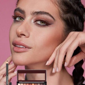 Misslyn مجموعة مكياج العين من - تشمل قلم تحديد العين بالجليتر، ظلال عيون أساسية بدرجة لون عاري، مقاوم للماء، قابل للشحذ، طرف ناعم وكريمي، خط عين مطفي طويل الأمد، مثالي للحفلات