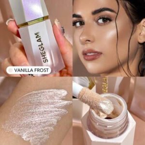 SHEGLAM Glow Bloom هايلايتر سائل-Vanilla Frost هايلايت هايلايتر ماركة تجميل ومكياج للنساء والفتيات