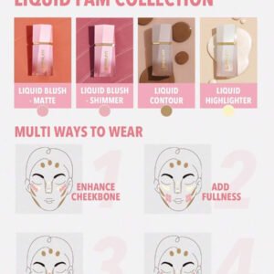 SHEGLAM Glow Bloom هايلايتر سائل-Vanilla Frost هايلايت هايلايتر ماركة تجميل ومكياج للنساء والفتيات
