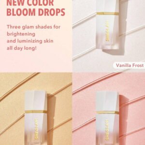 SHEGLAM Glow Bloom هايلايتر سائل-Vanilla Frost هايلايت هايلايتر ماركة تجميل ومكياج للنساء والفتيات