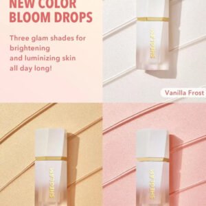 SHEGLAM Glow Bloom هايلايتر سائل-Vanilla Frost هايلايت هايلايتر ماركة تجميل ومكياج للنساء والفتيات
