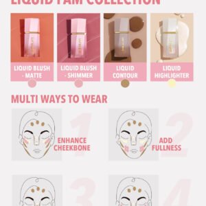 SHEGLAM Glow Bloom هايلايتر سائل-Vanilla Frost هايلايت هايلايتر ماركة تجميل ومكياج للنساء والفتيات