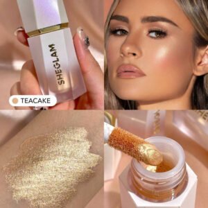 SHEGLAM Glow Bloom هايلايتر سائل-Vanilla Frost هايلايت هايلايتر ماركة تجميل ومكياج للنساء والفتيات