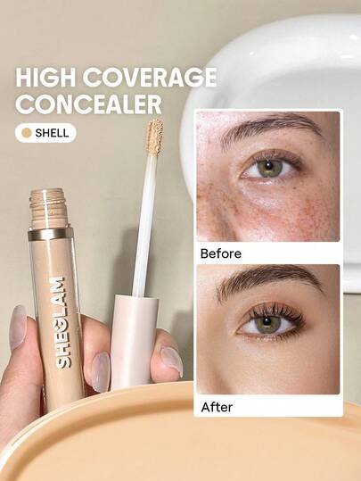 SHEGLAM Like Magic خافي عيوب تغطية كاملة 12 ساعة-Shell كونسيلر ماركة تجميل ومكياج للنساء والفتيات